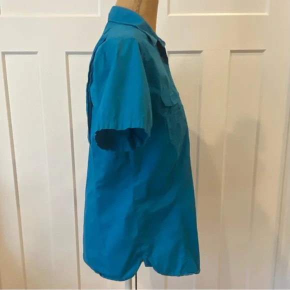 Columbia Blue Casual Button Down Shirt - Picture 4 of 16